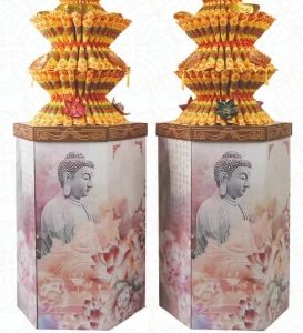 彩色蓮花塔-往生蓮花版